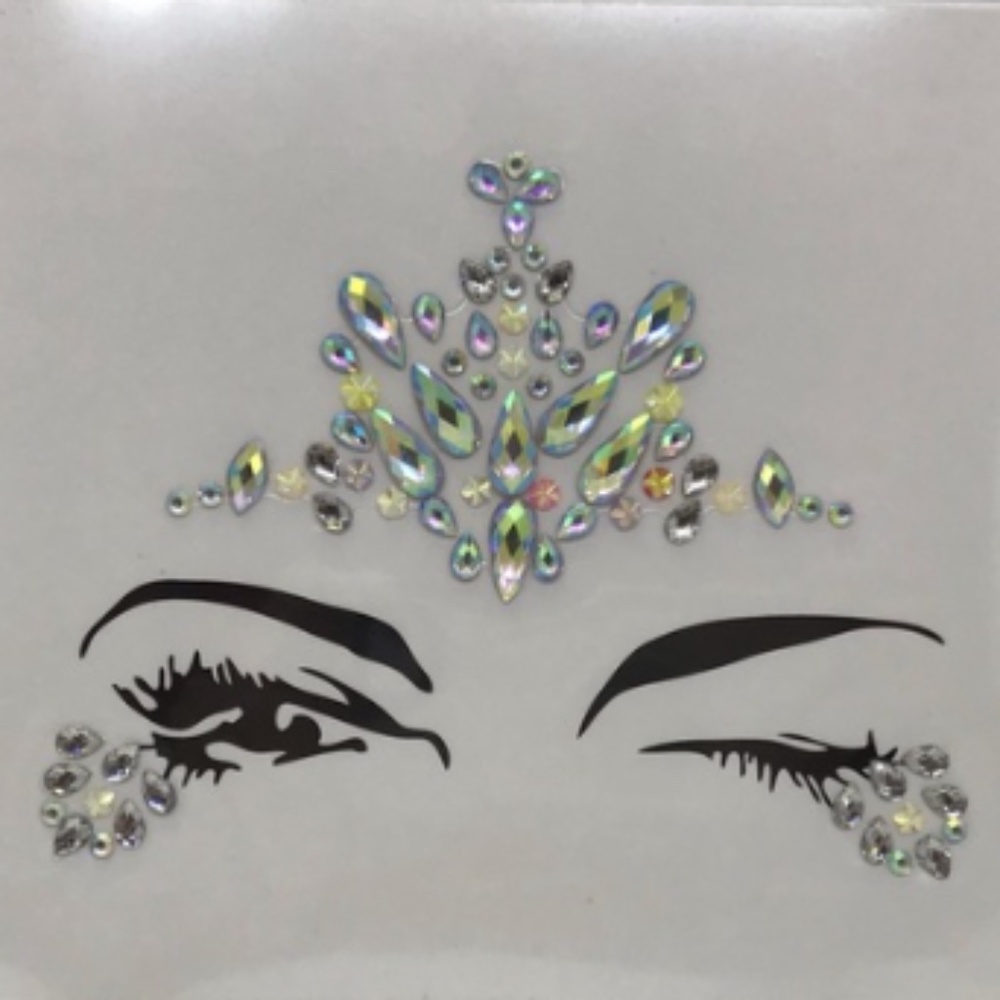 Halloween face stick on crystals